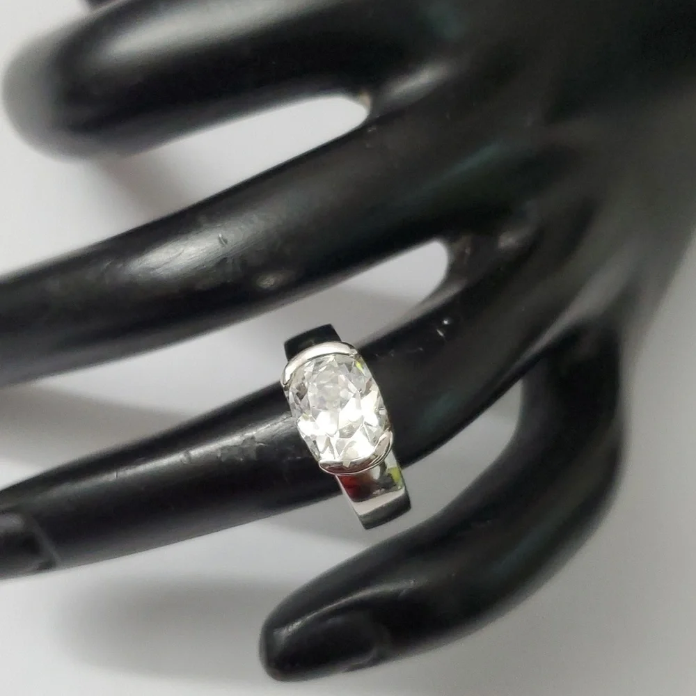 2 Cttw Sterling Silver 925 Solitaire Ring - Picture 1 of 10